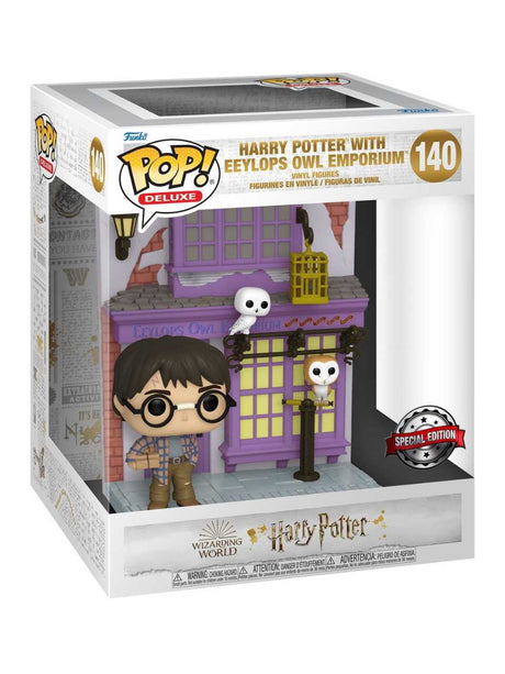 Funko POP! Deluxe - Harry Potter Diagon Alley-Eeylops Owl Emporium w/Harry 9 cm - Harry Potter