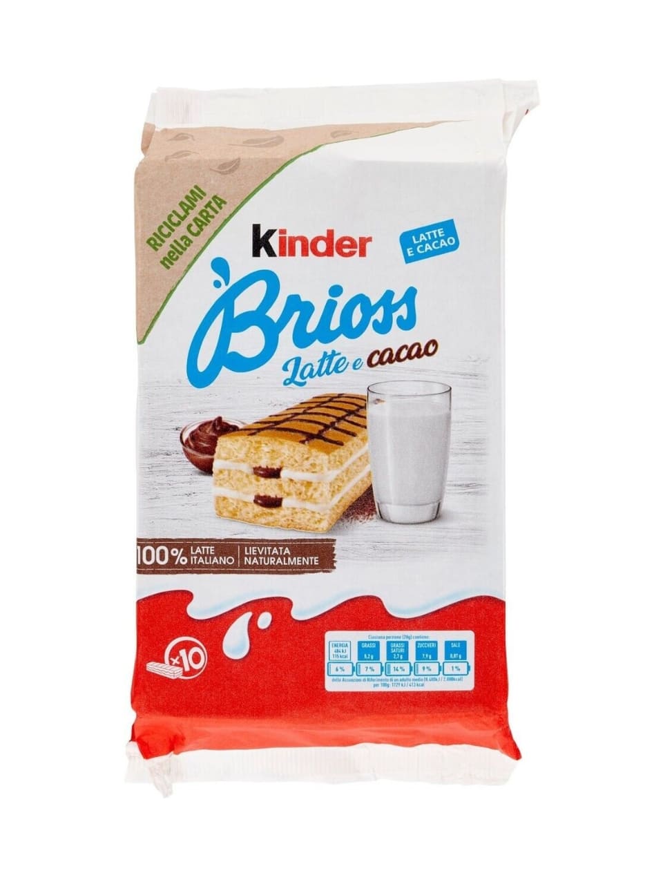 Kinder Brioss - Latte e Cacao - 280g