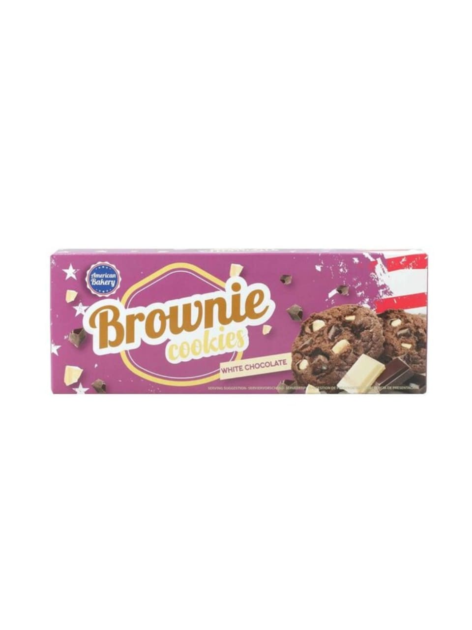 American Brownie Cookies White Chocolate 106g