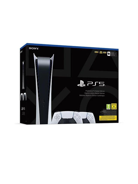 Sony PlayStation®5 Digital Edition Konsole SLIM + zwei DualSense™ Wireless Controller Bundle - PS5